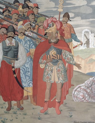 Enea e i suoi soldati, 1919 da Georgy Narbut